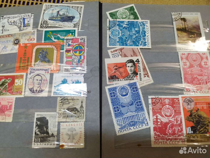 Почтовые марки СССР 2 альбома
