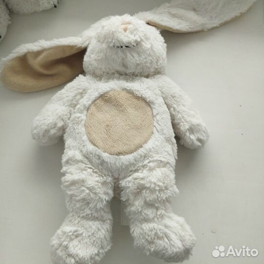 Мягкая игрушка заяц ночник сердцебиение