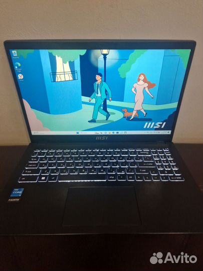 Ноутбук msi modern 15 (мира72)