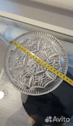 Блюдо хрустальное СССР 2 шт
