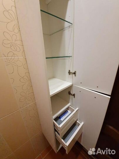 Пенал шкаф тумба Aguaton для ванной комнаты