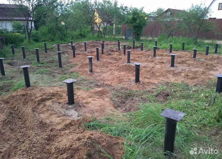 Винтовые сваи под ключ установка