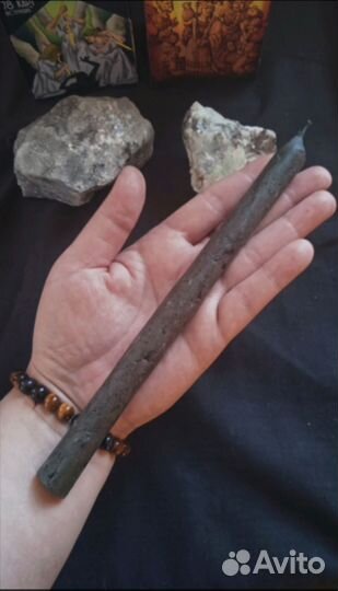 Восковые свечи чёрные