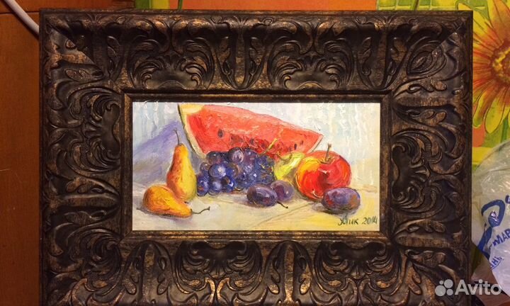 Картина, холст-масло.Реставрация картин