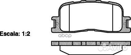 854 00 колодки дисковые з Toyota Highlander/Ca