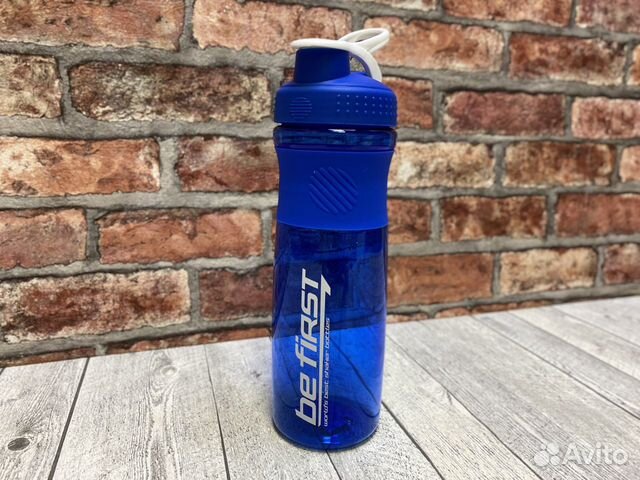 Шейкер из тритана Be First 1000 мл. синий
