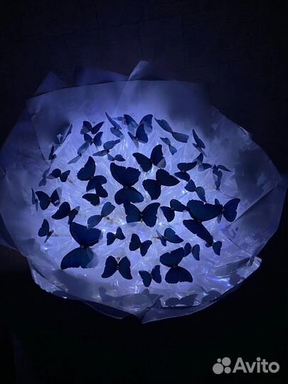 Готовый букет из бабочек