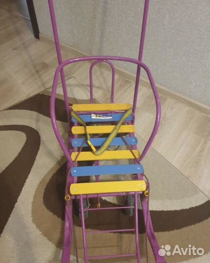 Детские санки на колесах