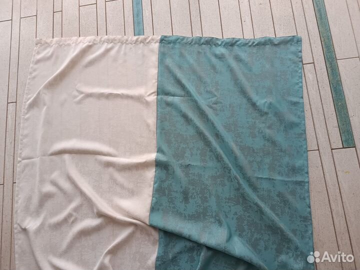 Продам комплект готовых штор мрамор с тюлью лён