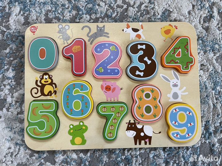 Развивающие деревянные игрушки монтессори