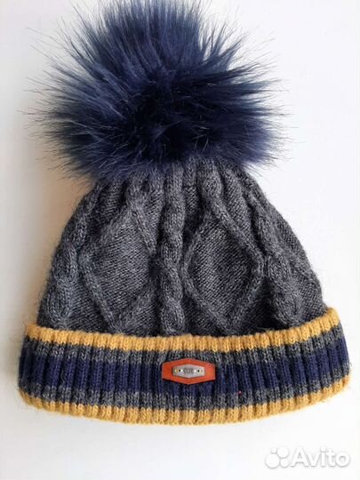 Шапка утепленная на флисе зимняя до 3 лет