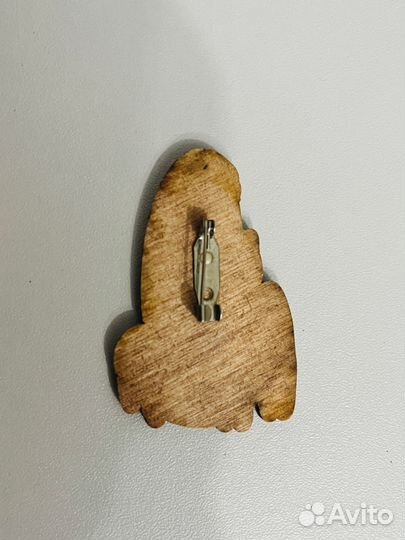 Значок деревянный смерть с котиками