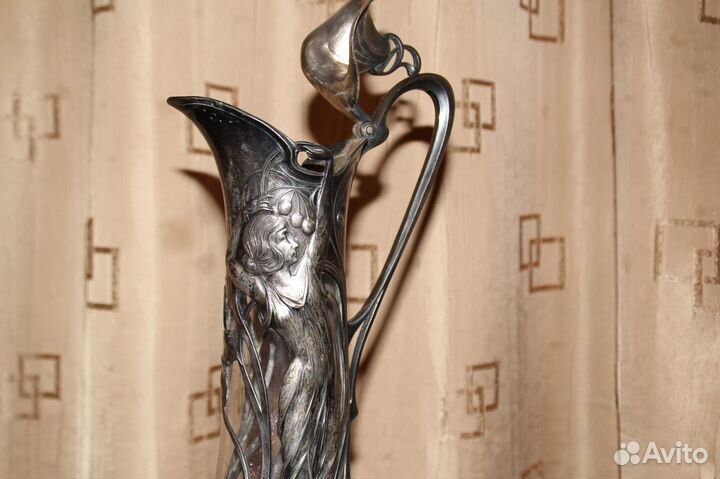 Редкий графин антиквариат 1900-1914 гг