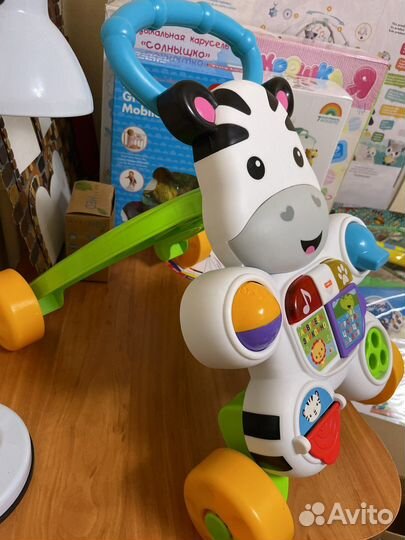 Игрушка толокар Зебра fisher price