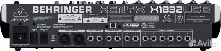 Микшерный пульт Behringer X1832USB