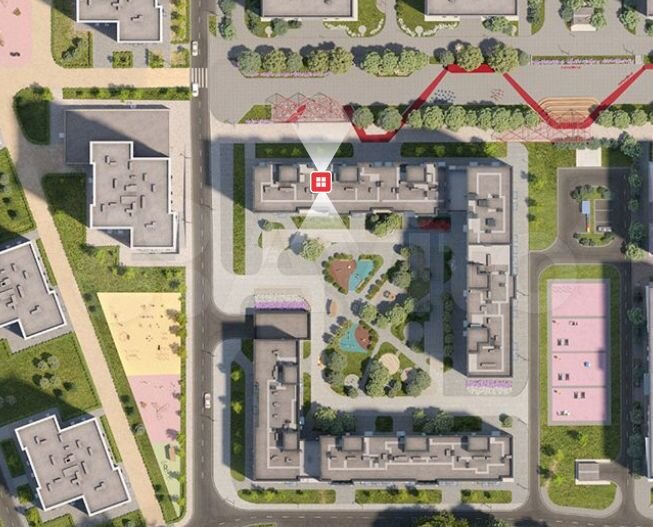 2-к. квартира, 55,5 м², 2/9 эт.