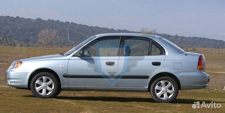 Порог правый Hyundai Accent 1999-2010 (1мм)