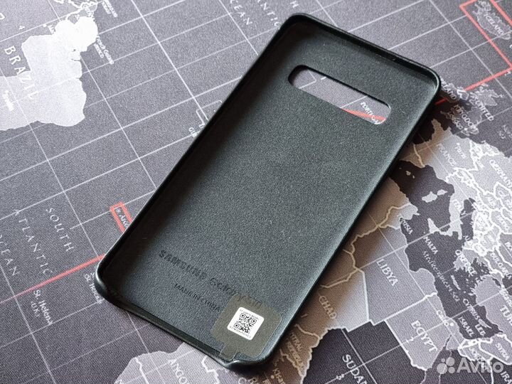 Чехол Samsung Leather Cover для Galaxy S10, Black