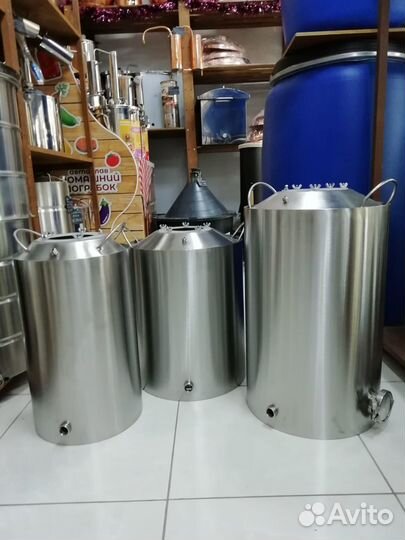 Перегонный бак, куб, котел 40л (врезка под тэн 2