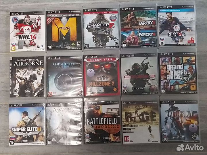 Диски на sony playstation 3