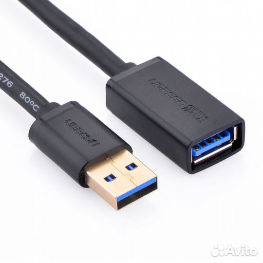 Кабель удлинительный USB 3.0 ам-AF 1,5 м. круглый