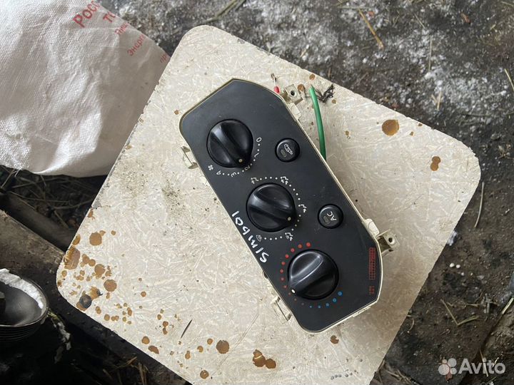 Блок управления печкой renault symbol