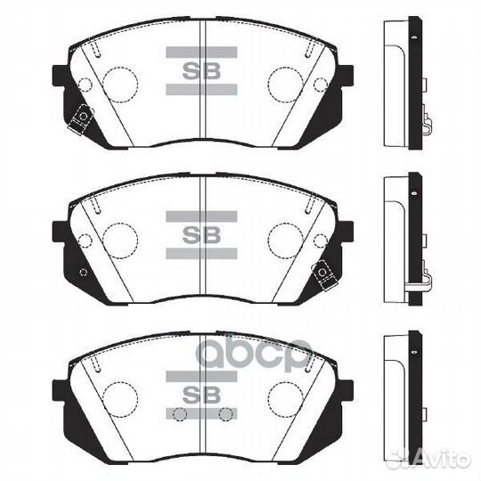Колодки тормозные дисковые SP1848 Sangsin brake