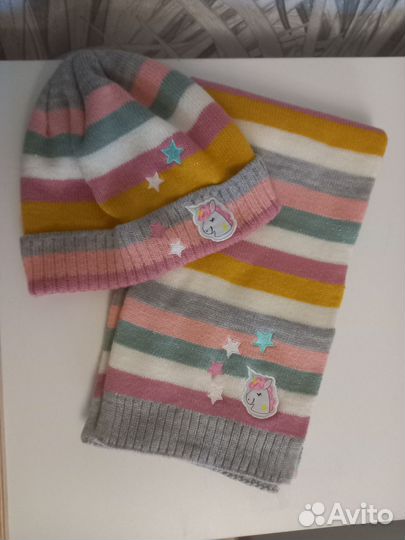 Комплект шапка, шарф