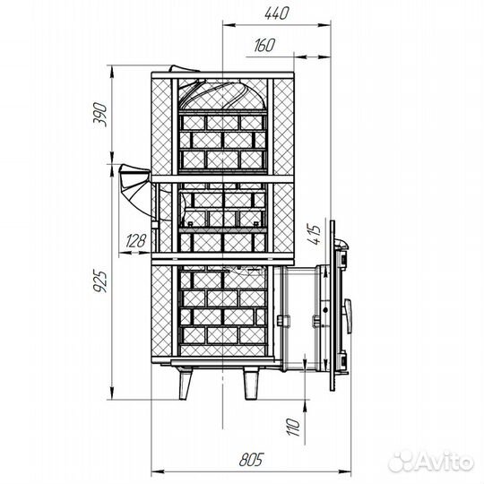 Печь банная 