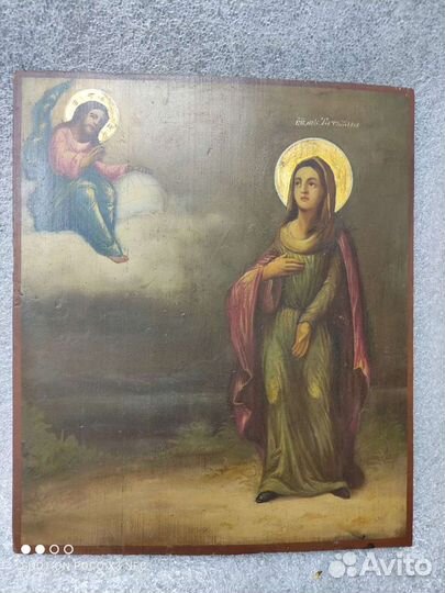 Старинная икона св муч Татьяна 19 век