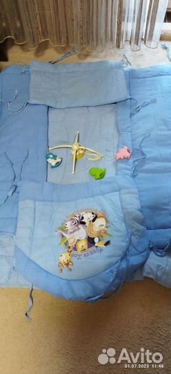 Одеяло с боковинами в детскую кроватку