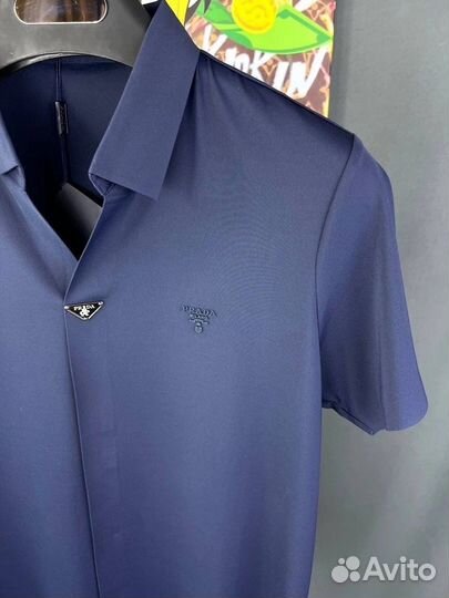 Футболка поло мужское prada