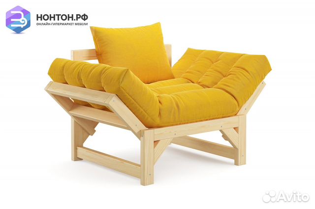 Кресло Амбер желтое