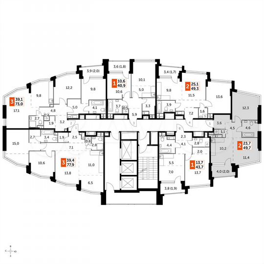 2-к. квартира, 49,7 м², 10/29 эт.