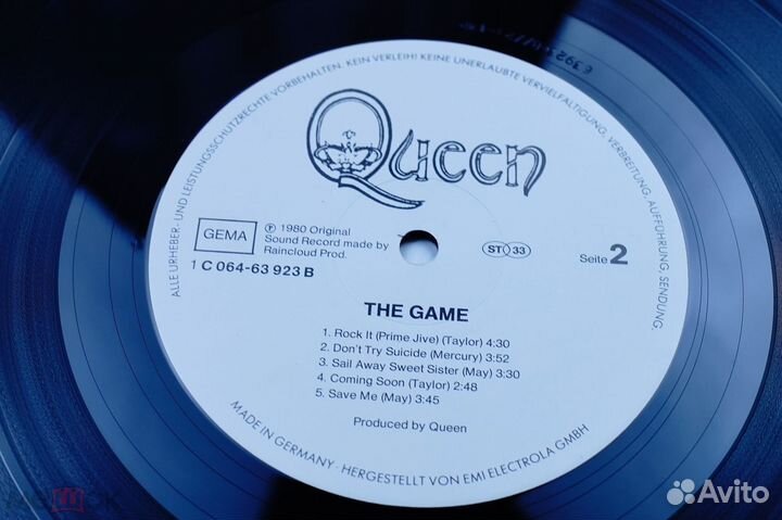 LP Queen-The game/Germany/EX/EX+