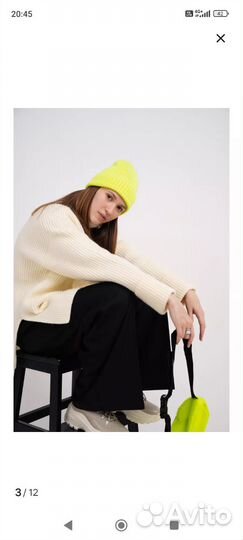 Шапка унисекс 100 % шерсть мериноса