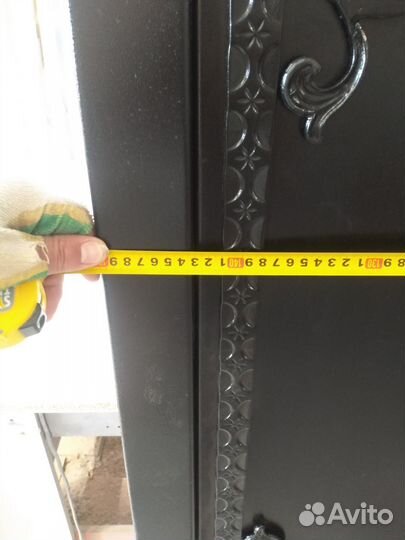 Дверь входная металлическая двухстворчатая