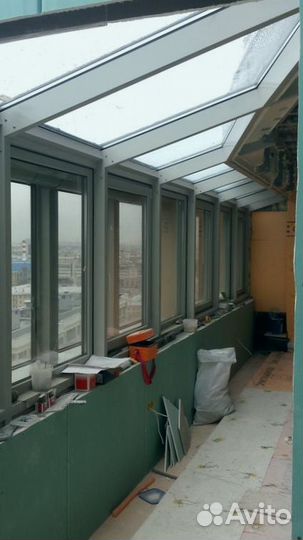 Безрамное остекление террасы