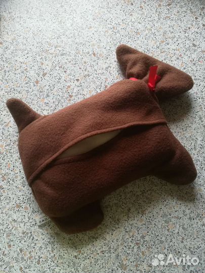 Дорожный плед - подушка-игрушка флисовый