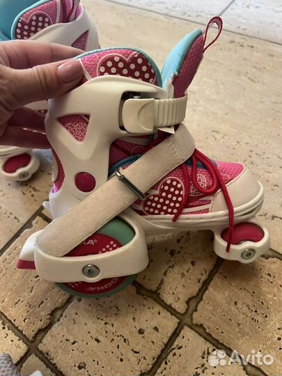 Роликовые коньки детские раздвижные