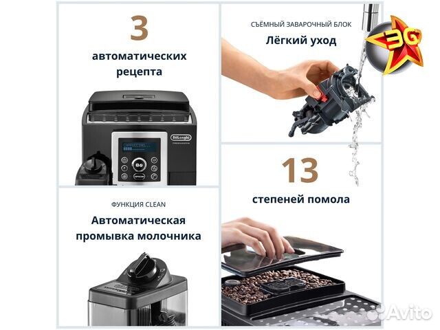 Кофемашина DeLonghi ecam 23.460B Black