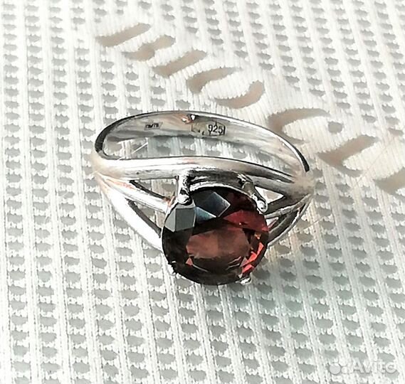 Кольца серебро раухтопаз разм.16, 17, 17,5 К312