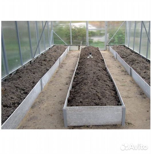 Полосы для грядок из плоского шифера