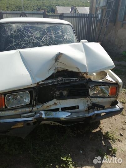 ВАЗ 2107 1.5 МТ, 2001, битый, 7 000 км