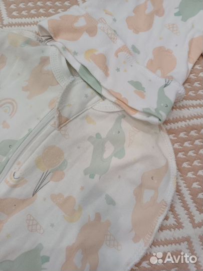 Пеленка кокон на молнии 62 размер