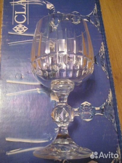 Набор хрустальных фужеров для вина, bohemia