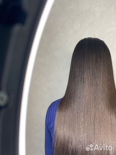 Кератиновое выпрямление волос