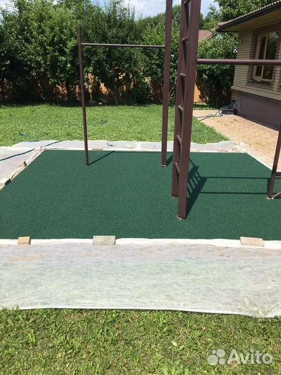 Покрытие на основе резиновой крошки