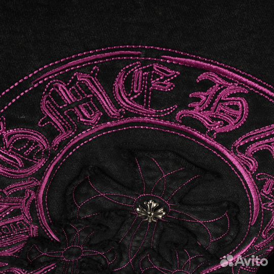 Свитшот Chrome Hearts Black-Pink унисекс