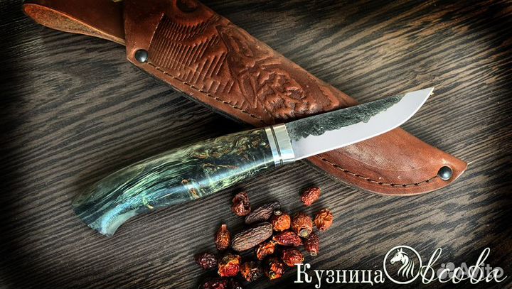 Финка малая лесная из кованой стали х12мф